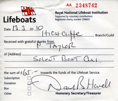 2009/10 - RNLI:  Photo sales etc.